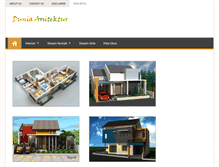 Tablet Screenshot of duniaarsitektur.com